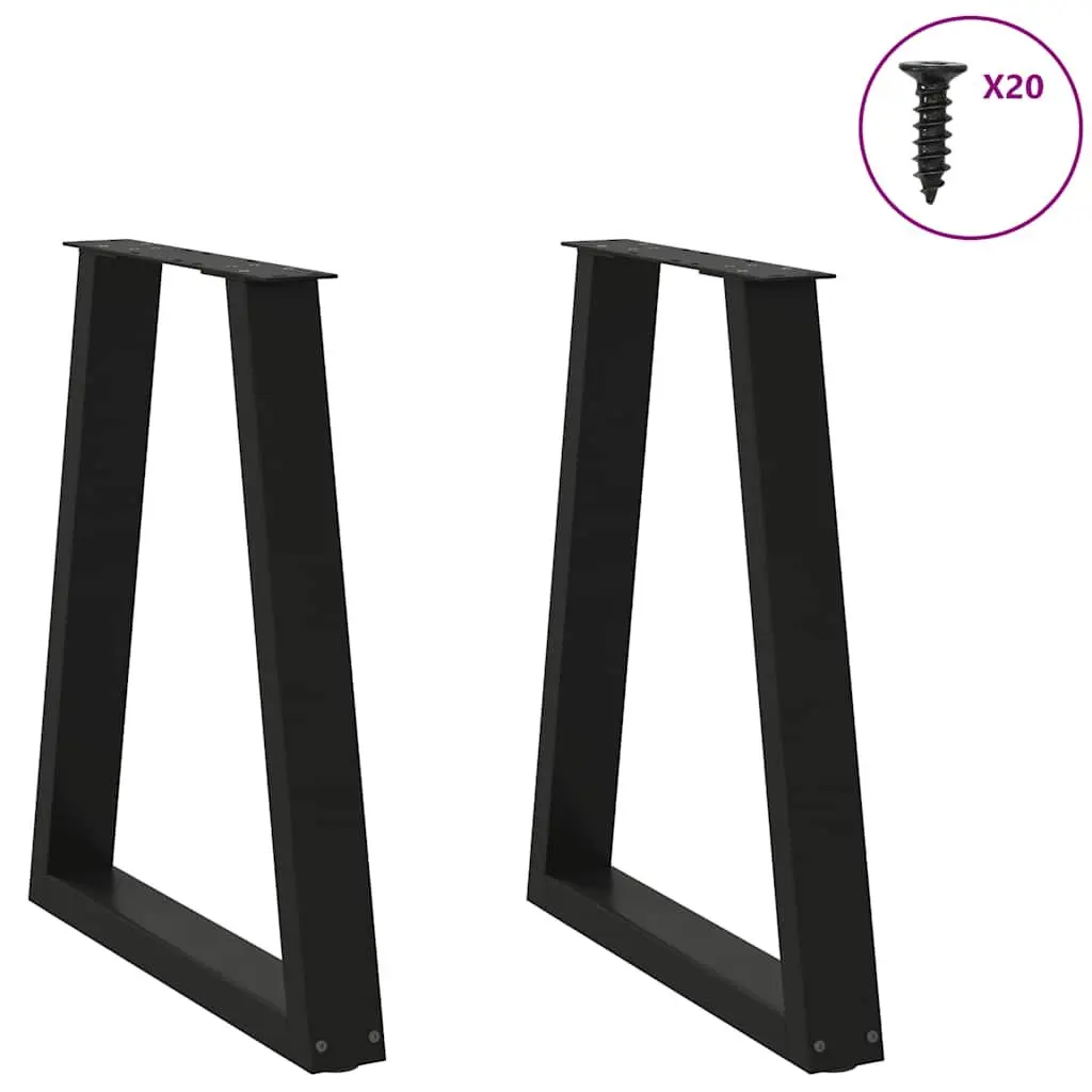 Black V-Shape Dining Table Legs for Stability