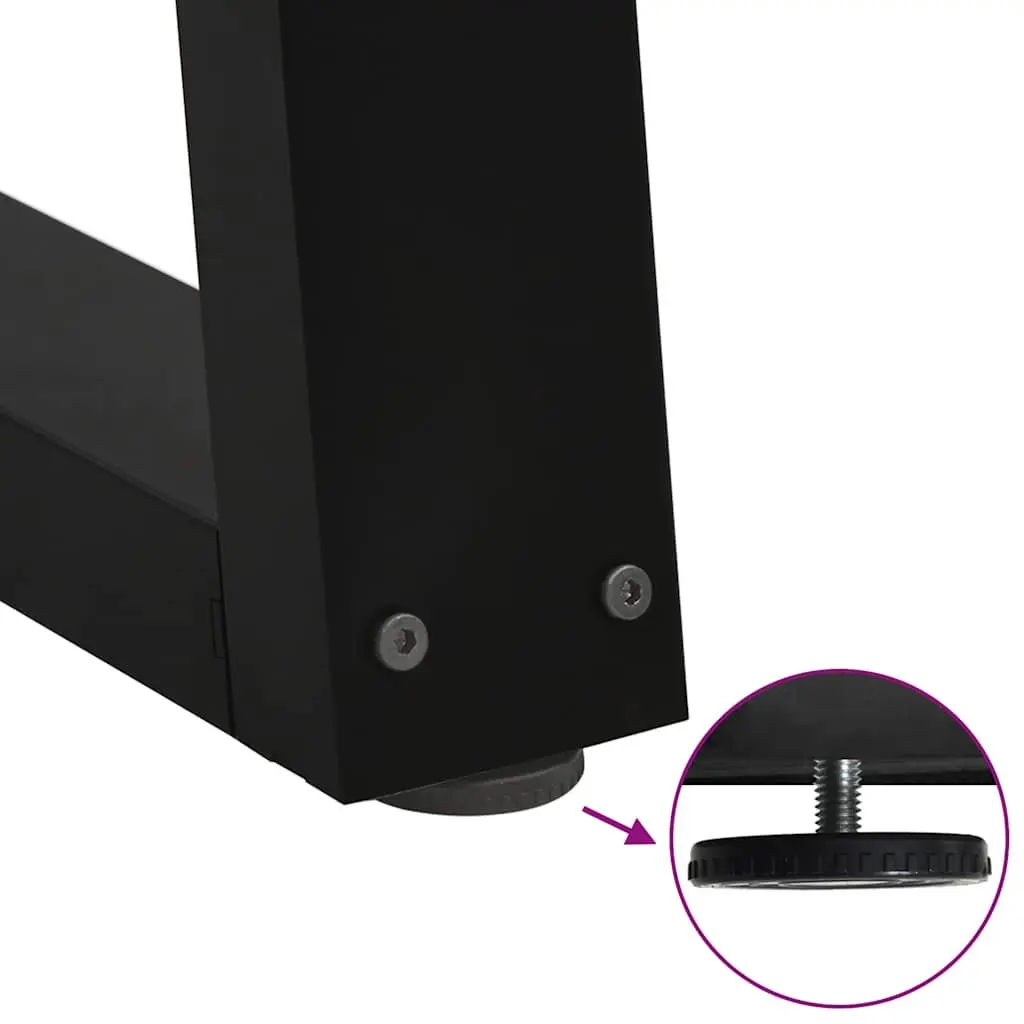 Black V-Shape Dining Table Legs for Stability