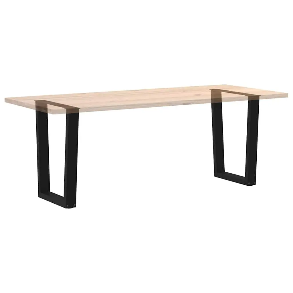 Adjustable V-Shape Table Legs Black Steel 2 Piece Dining Furniture Support