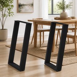 U-Shaped Dining Table Legs, Durable and Reliable