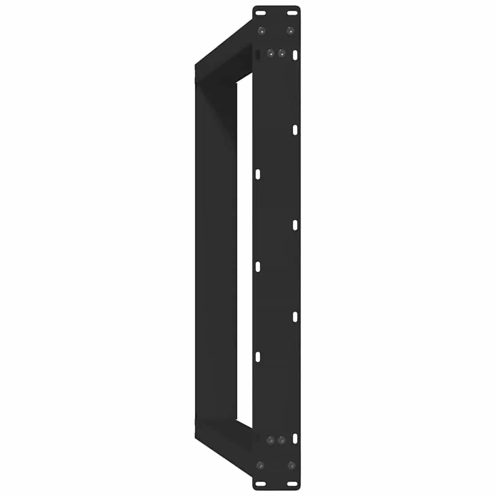 Dining Table Legs U-Shaped Steel Support 80x72-73cm Black 2 Piece