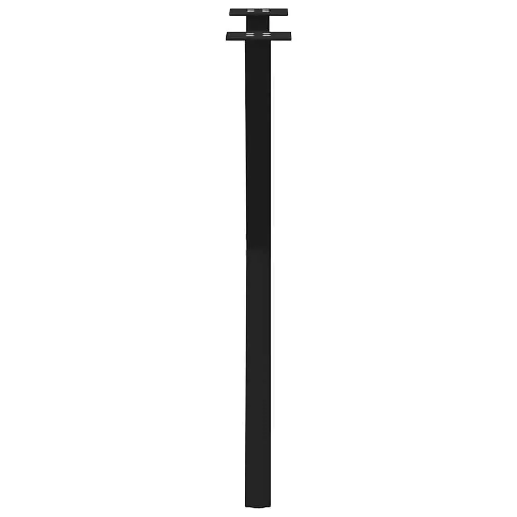 Dining Table Legs X-Shaped Black 57x72cm Steel Support Frame 2 Piece Set
