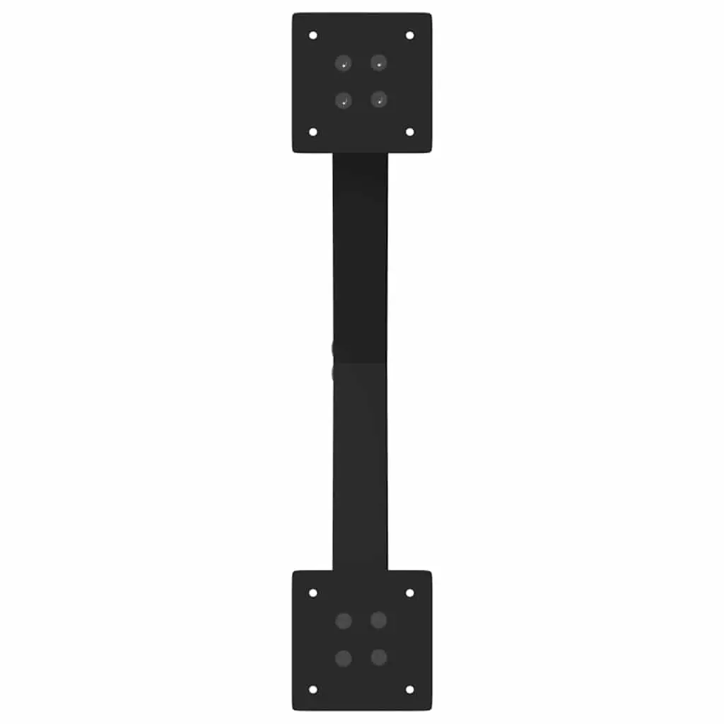 Dining Table Legs X-Shaped Black 57x72cm Steel Support Frame 2 Piece Set
