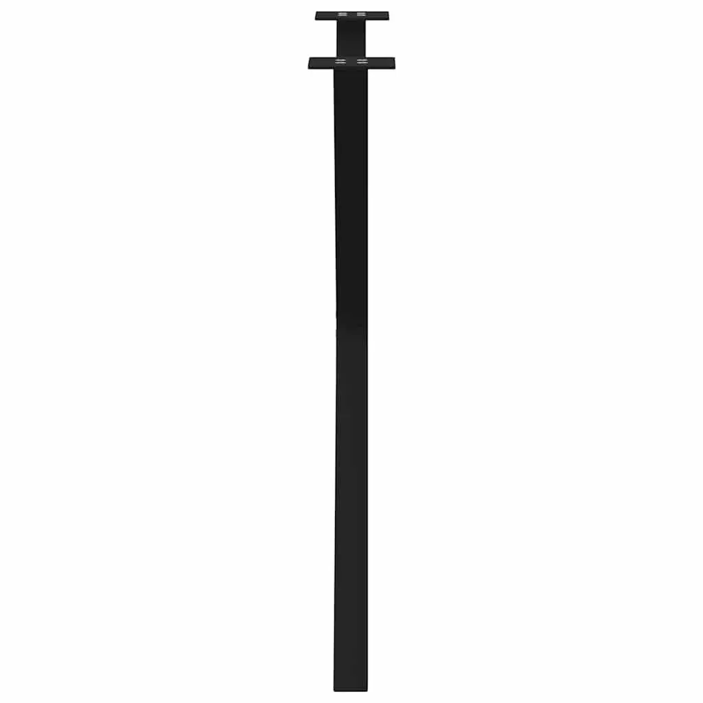 Dining Table Legs X-Shaped Metal 70x72-73cm Black 2 pcs