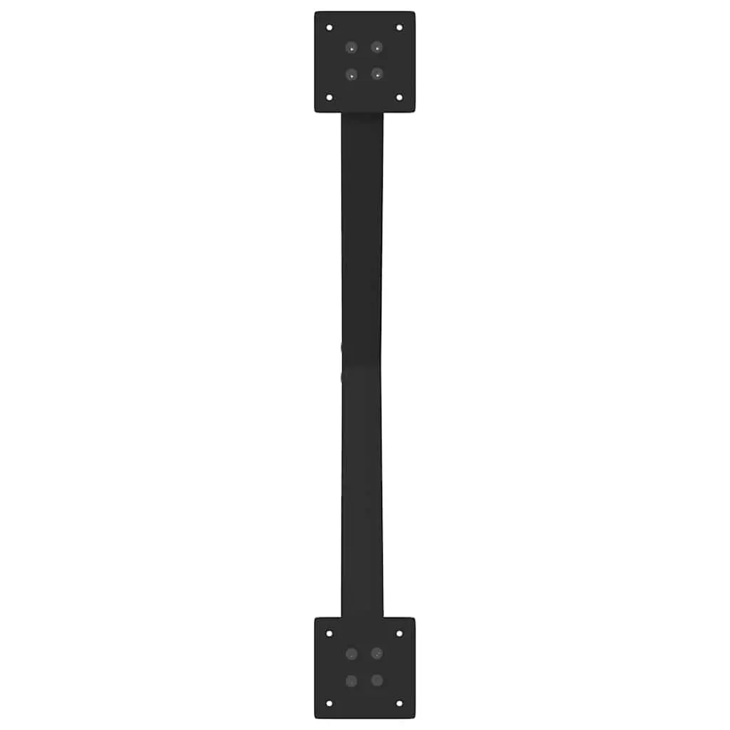 Dining Table Legs X-Shaped Metal 70x72-73cm Black 2 pcs