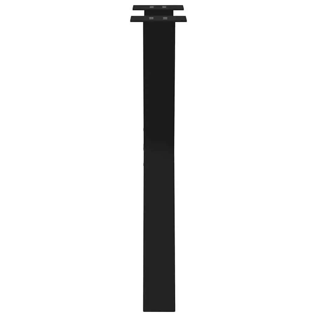 Dining Table Legs X-Shaped 60x72cm Black Steel