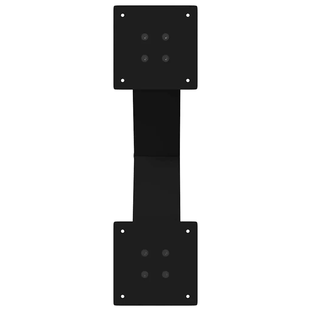 Dining Table Legs X-Shaped 60x72cm Black Steel