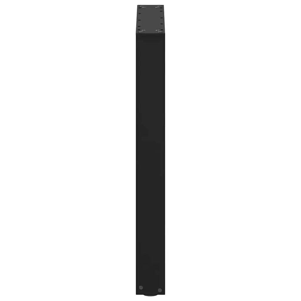 Dining Table Legs U-Shaped Steel 70x72-73cm Black 2 pcs