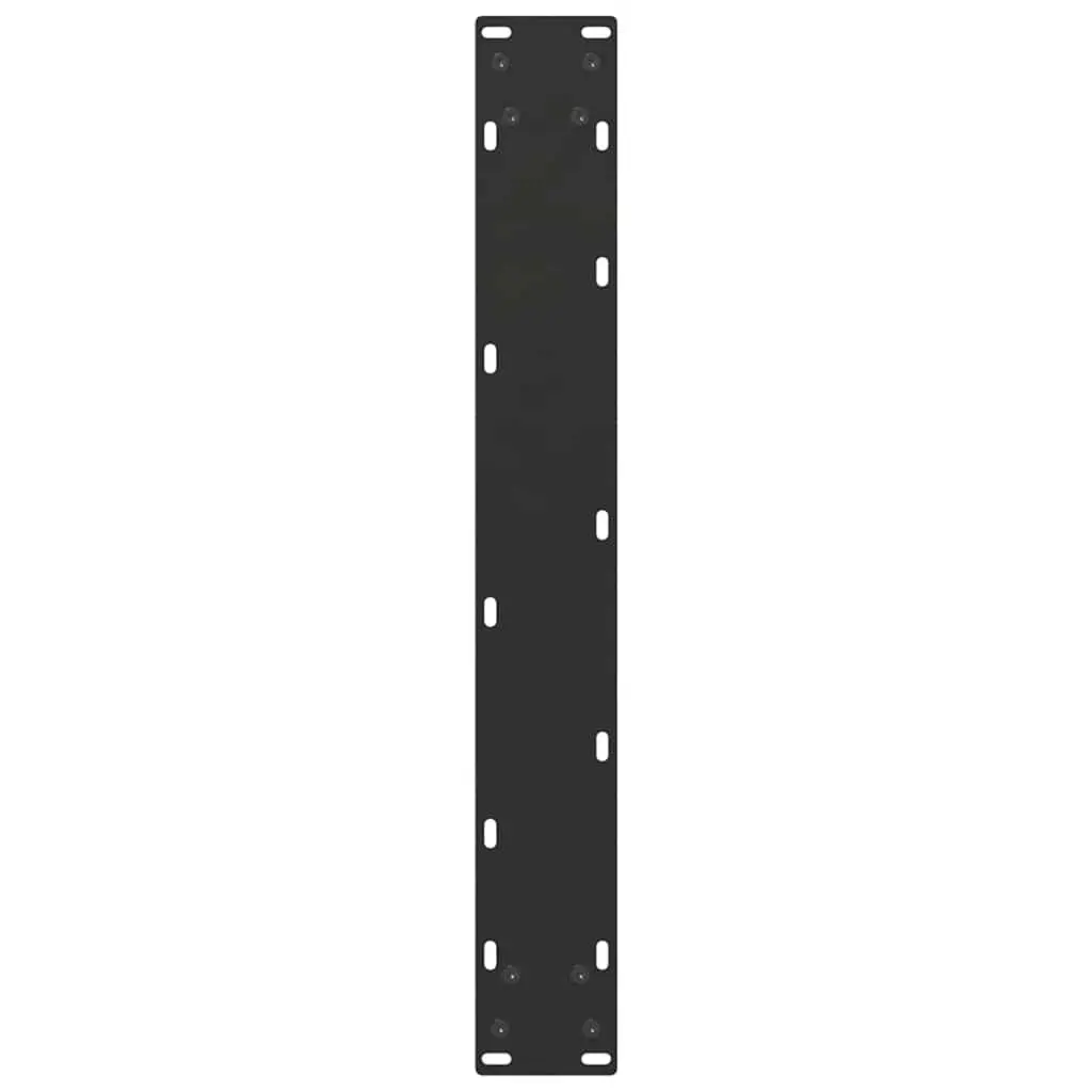 Dining Table Legs U-Shaped Steel 70x72-73cm Black 2 pcs