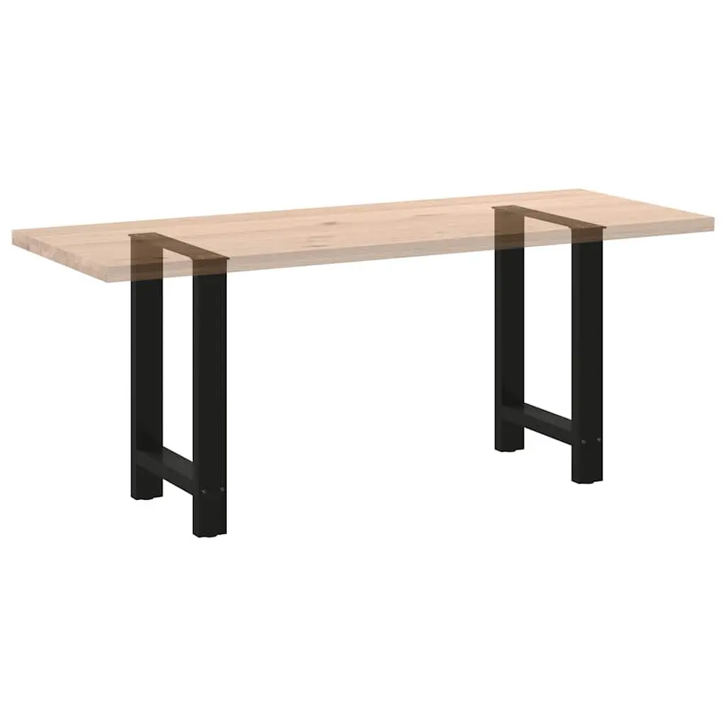 Black Steel Dining Table Legs with Levelers