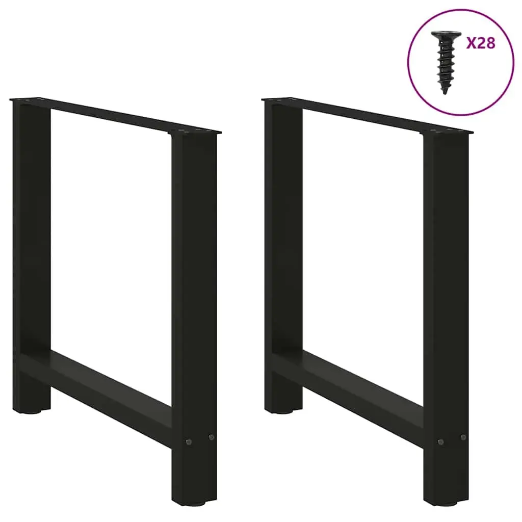 Black Steel Dining Table Legs