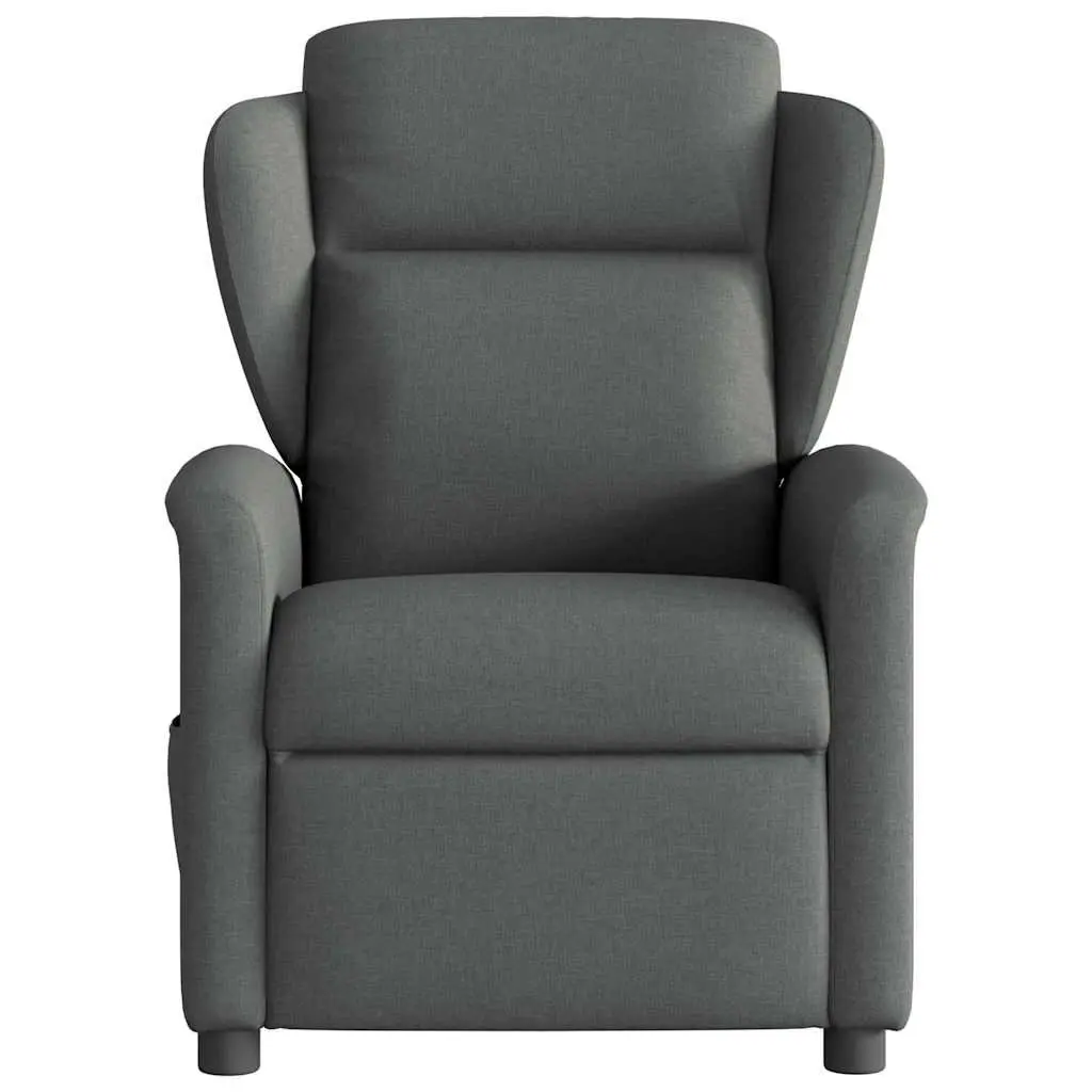 Grey Fabric Massage Recliner for Comfort