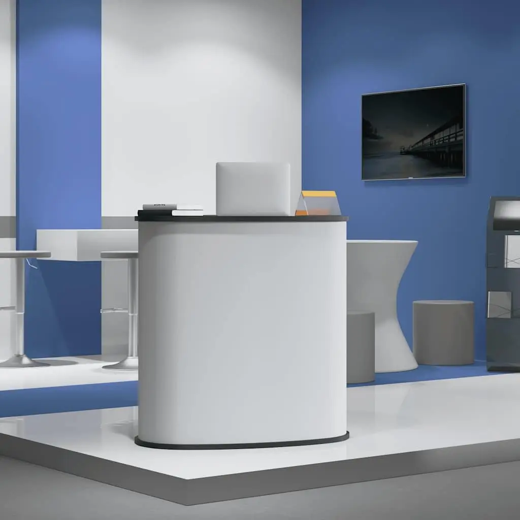 Trade Show Counter Portable Display 90x48x93cm White