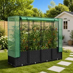 Reliable Raised Garden Bed with Greenhouse Cover Solution