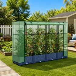 Reliable Raised Bed Greenhouse Cover for Gardening Needs 160x40x123cm