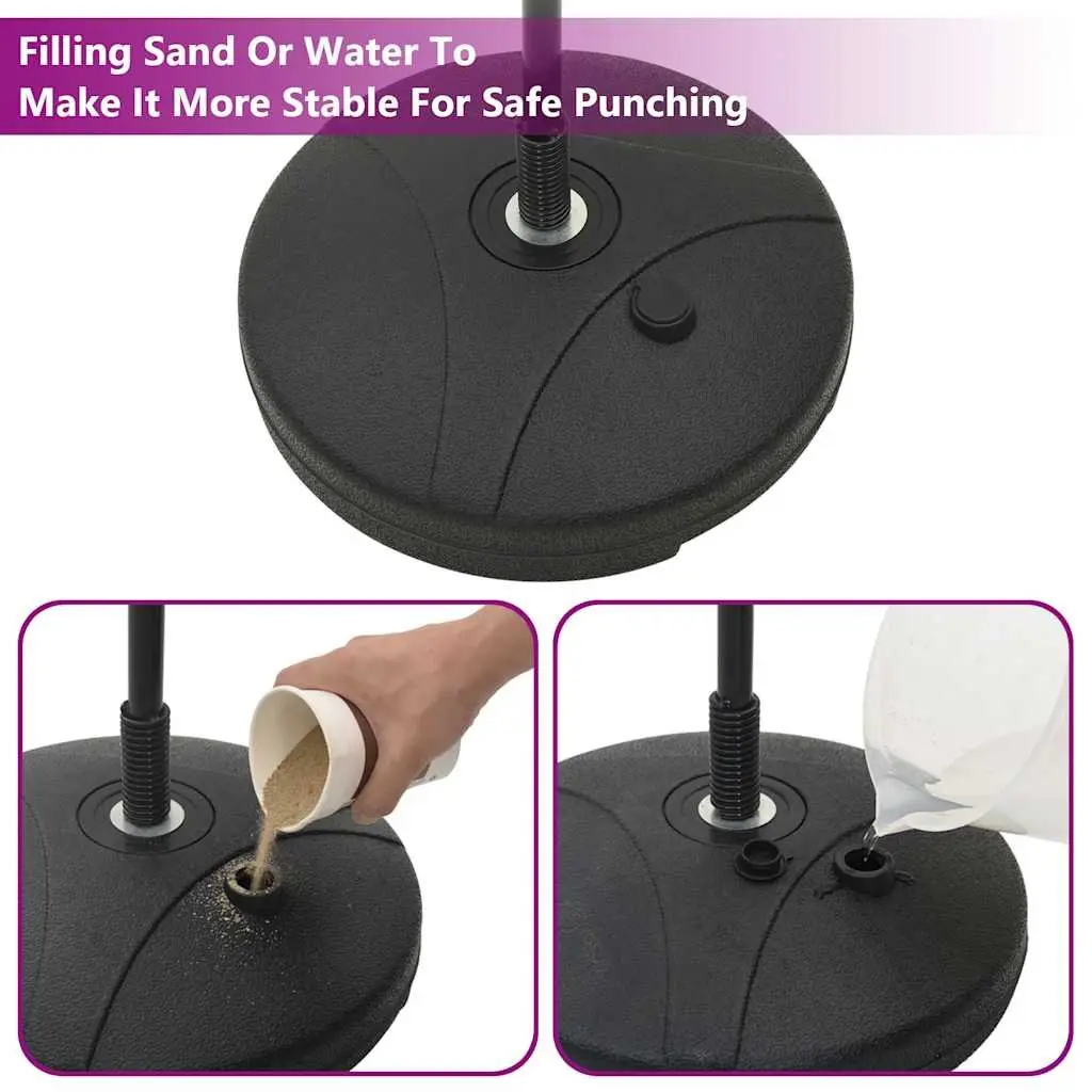 Punching Ball Set with Boxing Gloves Air Pump Adjustable Height 81-122cm