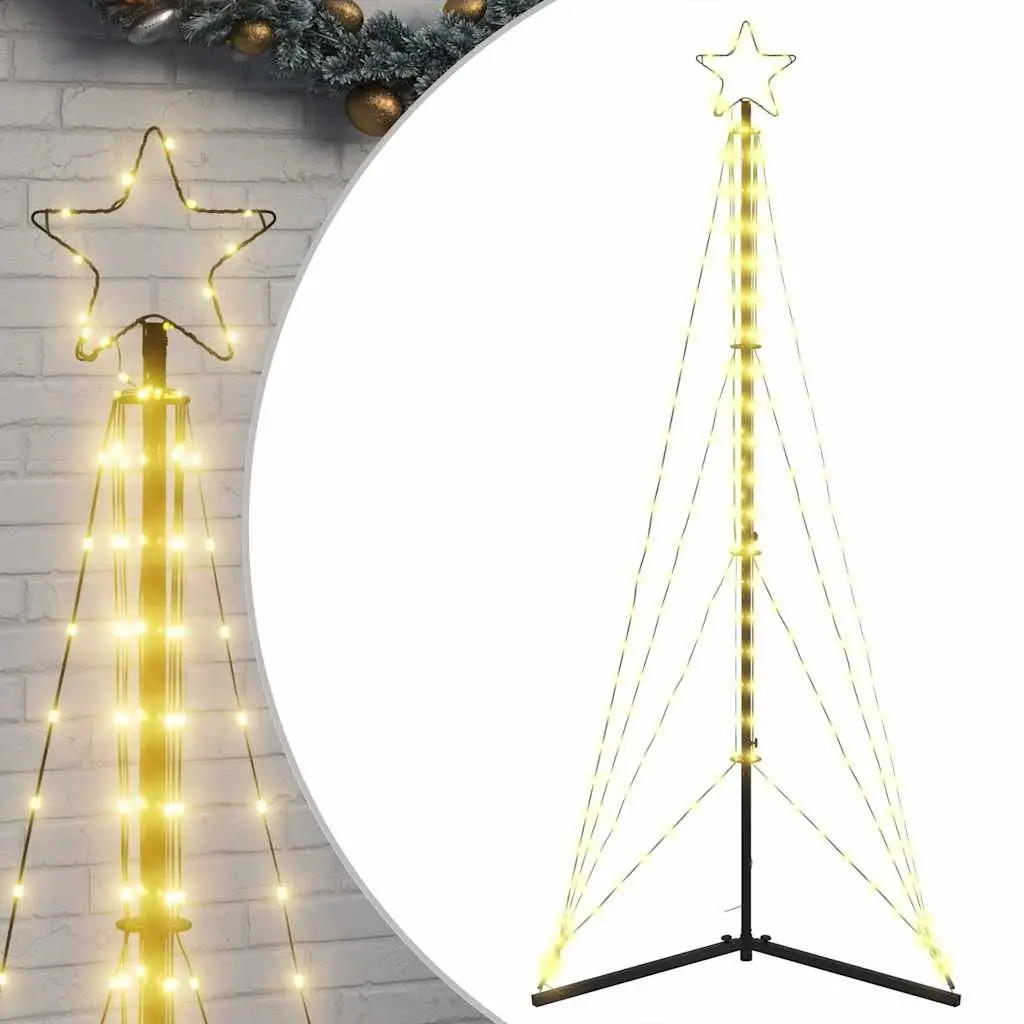 LED Christmas Tree 182cm Warm White 363 Lights Indoor Outdoor