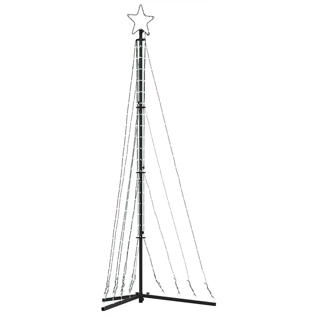 LED Christmas Tree 187cm Warm White Lights Indoor Outdoor 8 Effects