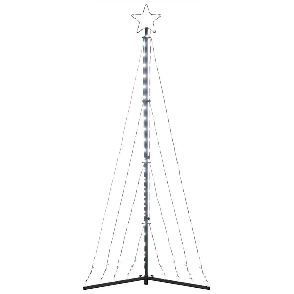 LED Christmas Tree Indoor Outdoor 187cm Cold White 339 Lights 8 Effects
