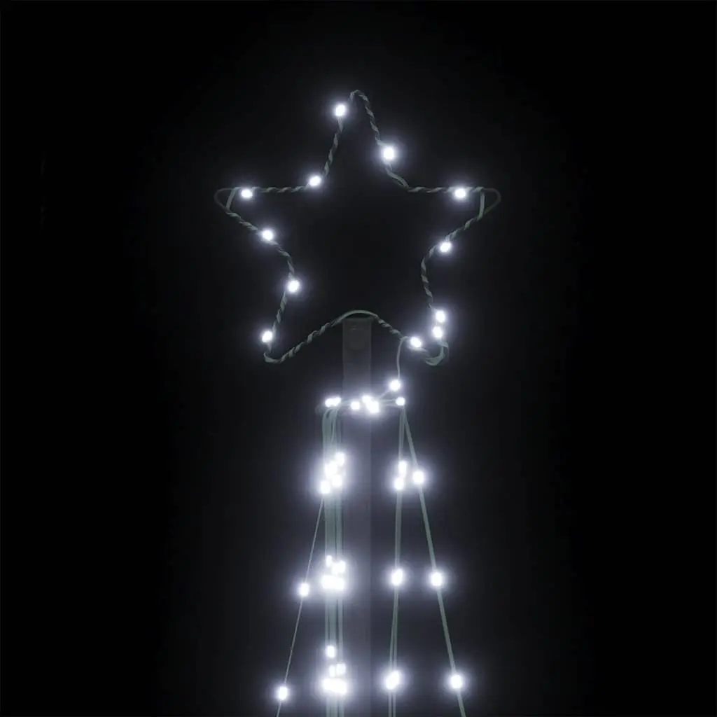 LED Christmas Tree Indoor Outdoor 187cm Cold White 339 Lights 8 Effects