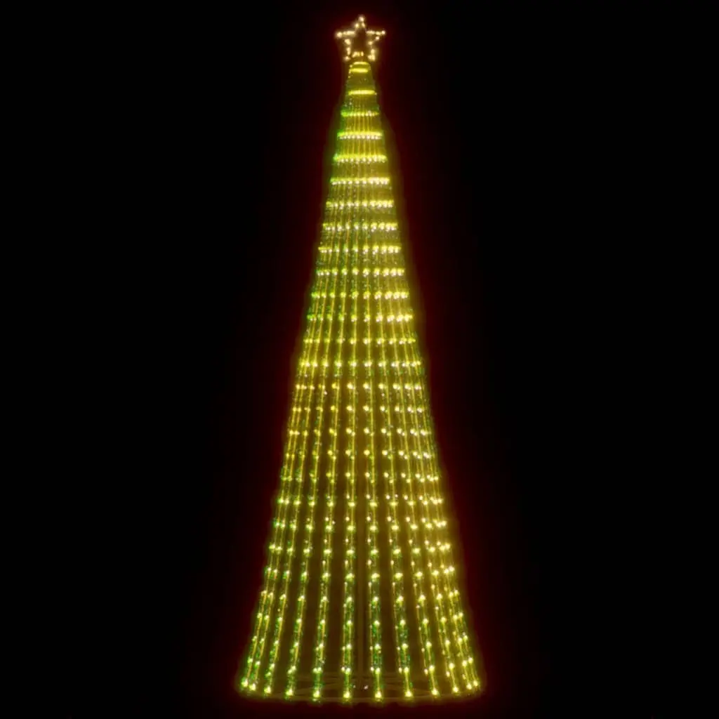 LED Christmas Tree 250cm Warm White Lights 8 Effects Indoor Outdoor