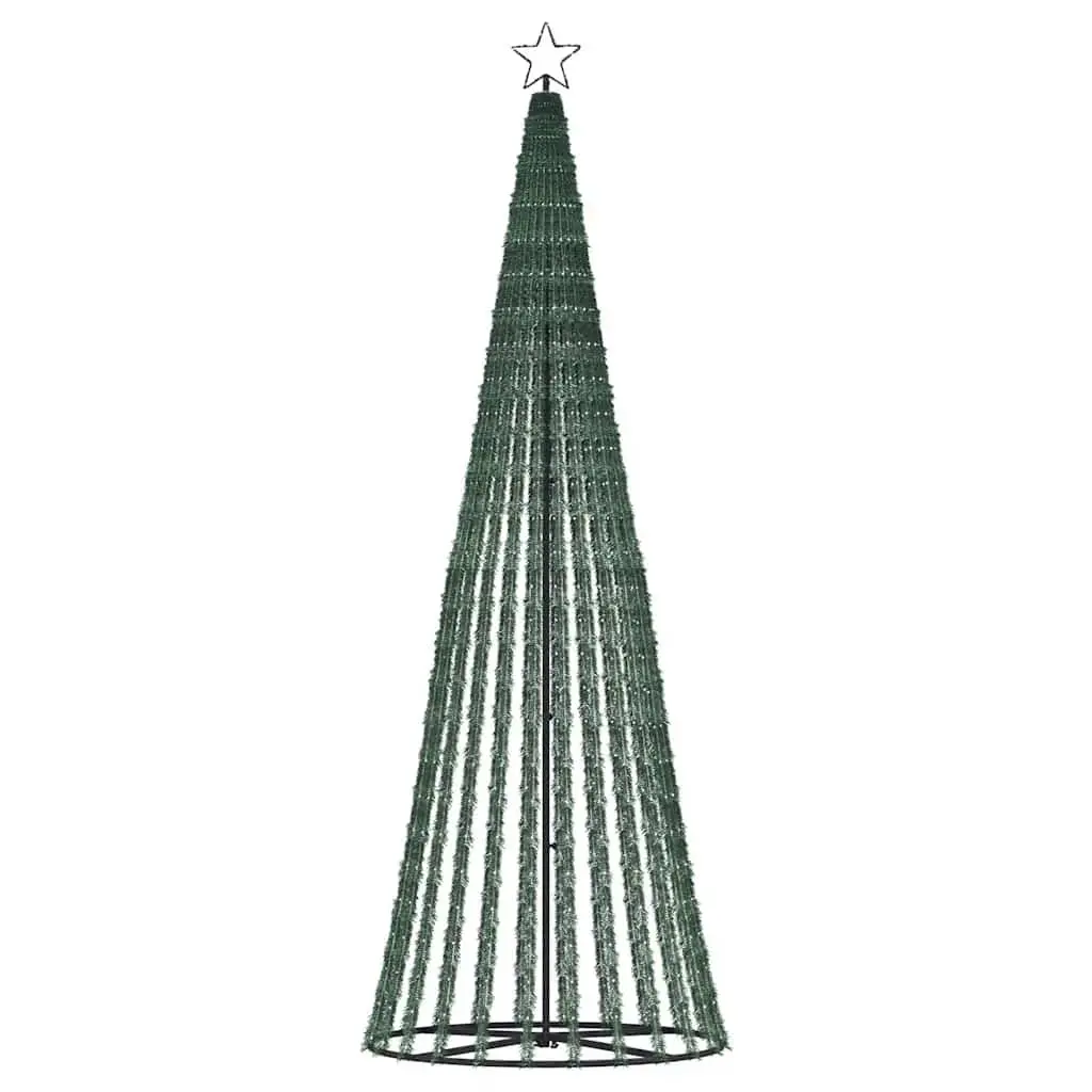 LED Christmas Tree 250cm Warm White Lights 8 Effects Indoor Outdoor