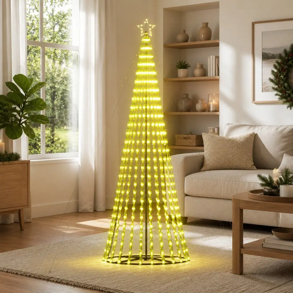 LED Christmas Tree Indoor Outdoor 400cm Warm White 1028 Lights 8 Effects