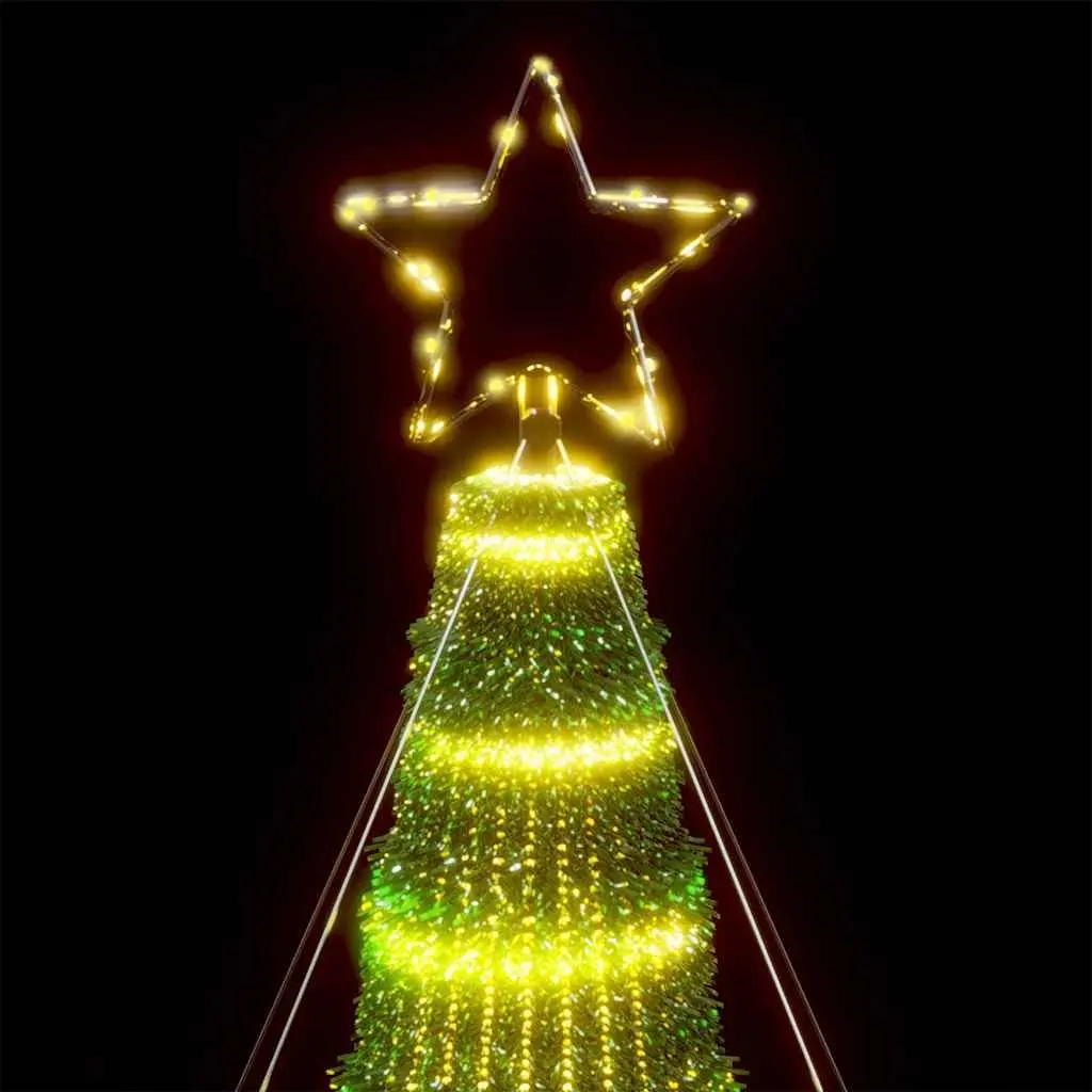 LED Christmas Tree Indoor Outdoor 400cm Warm White 1028 Lights 8 Effects