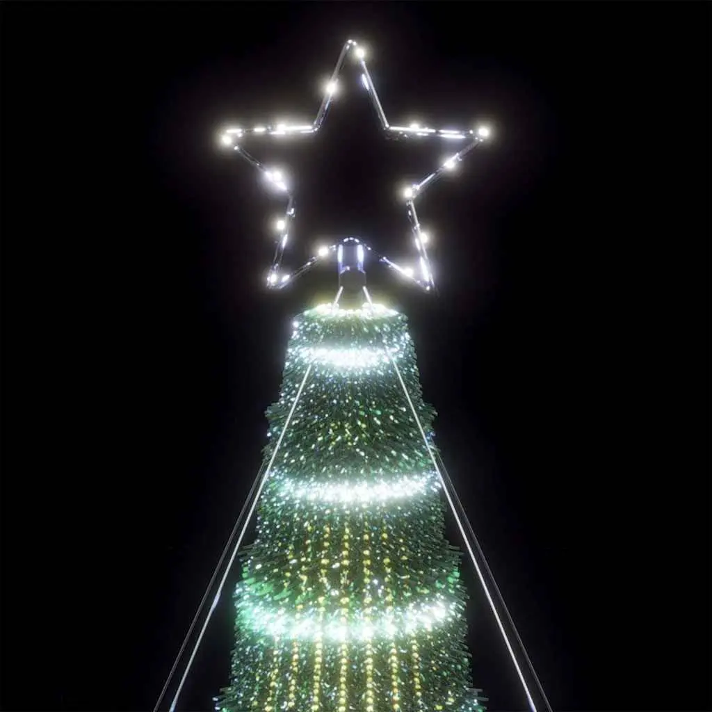 LED Christmas Tree Indoor Outdoor 400cm Cold White Lights 8 Effects