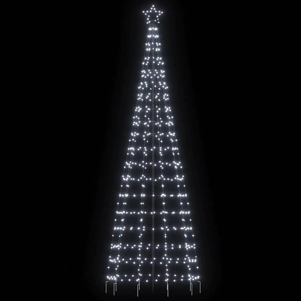 LED Christmas Tree 300cm Cold White 570 Lights Indoor Outdoor
