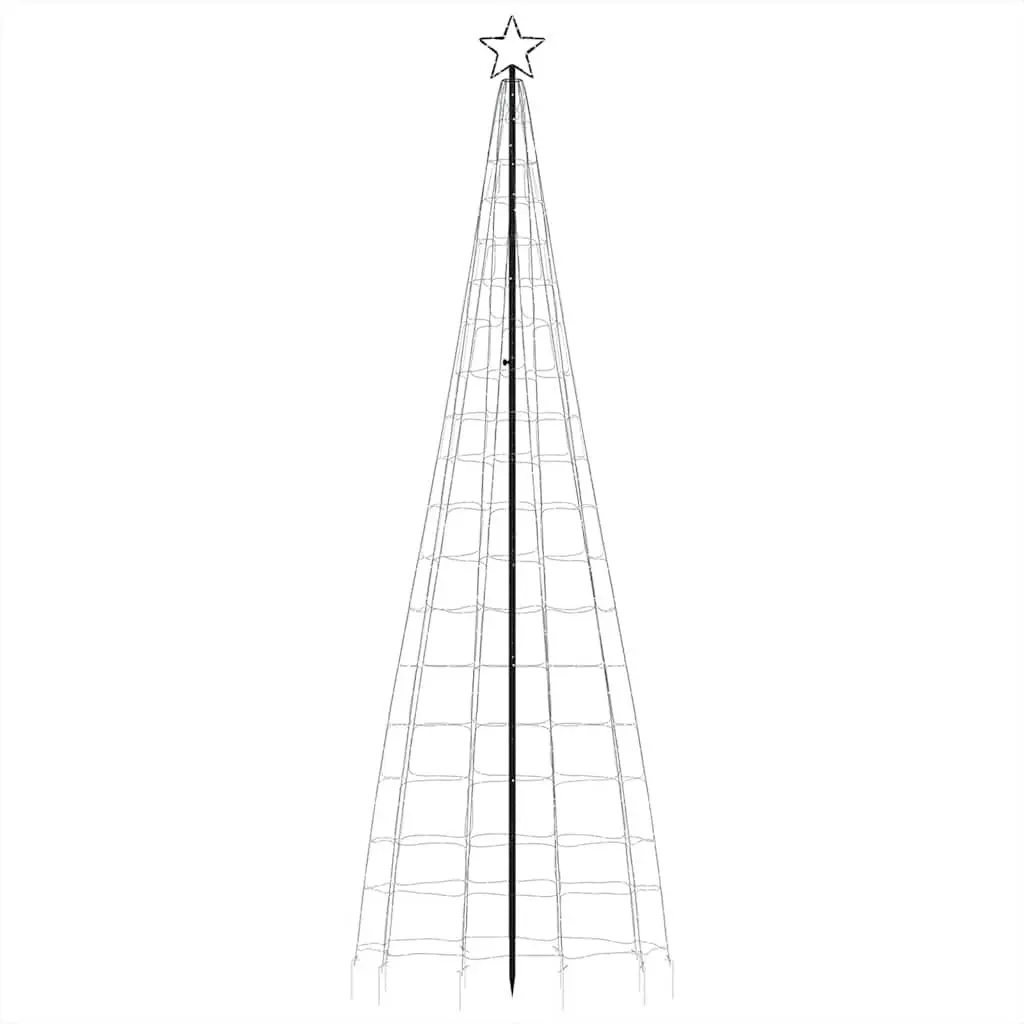 LED Christmas Tree 300cm Cold White 570 Lights Indoor Outdoor