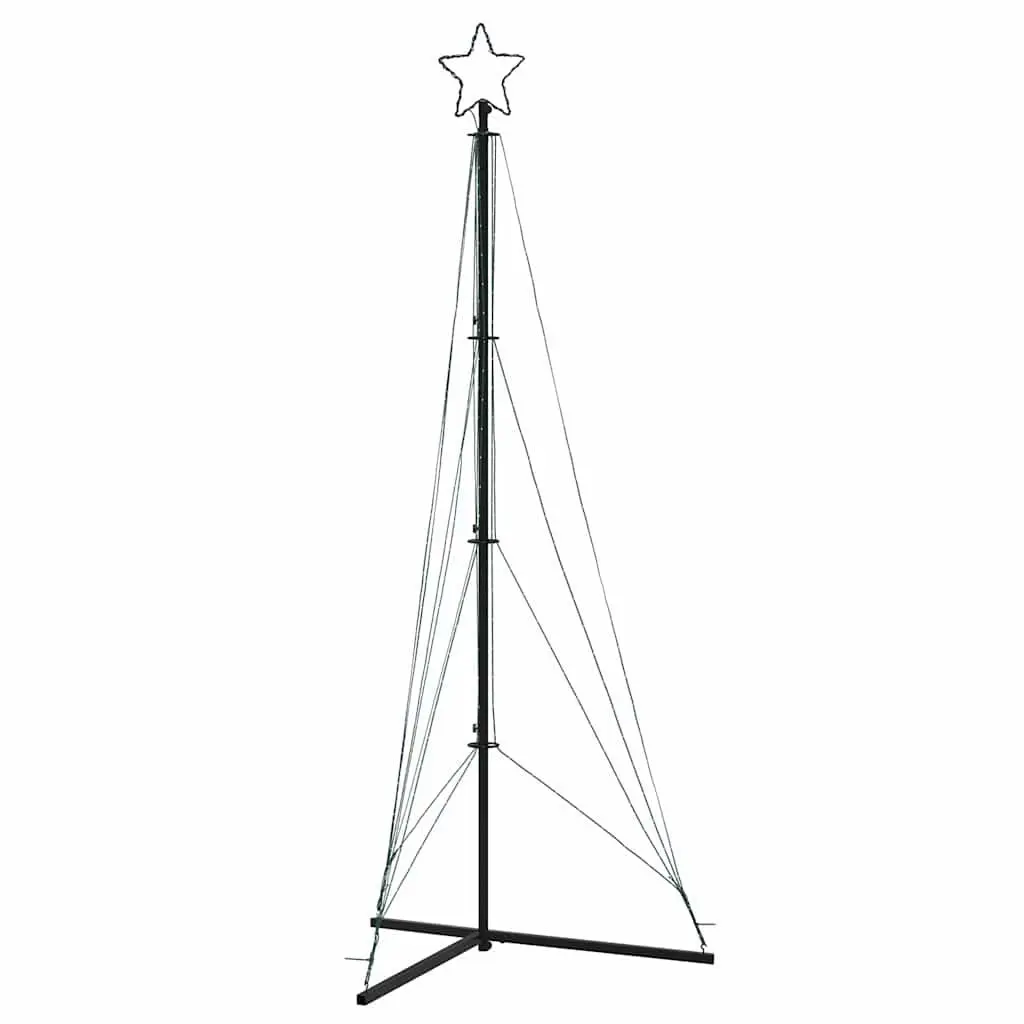 LED Christmas Tree Indoor Outdoor 240cm Cold White Lights 8 Modes