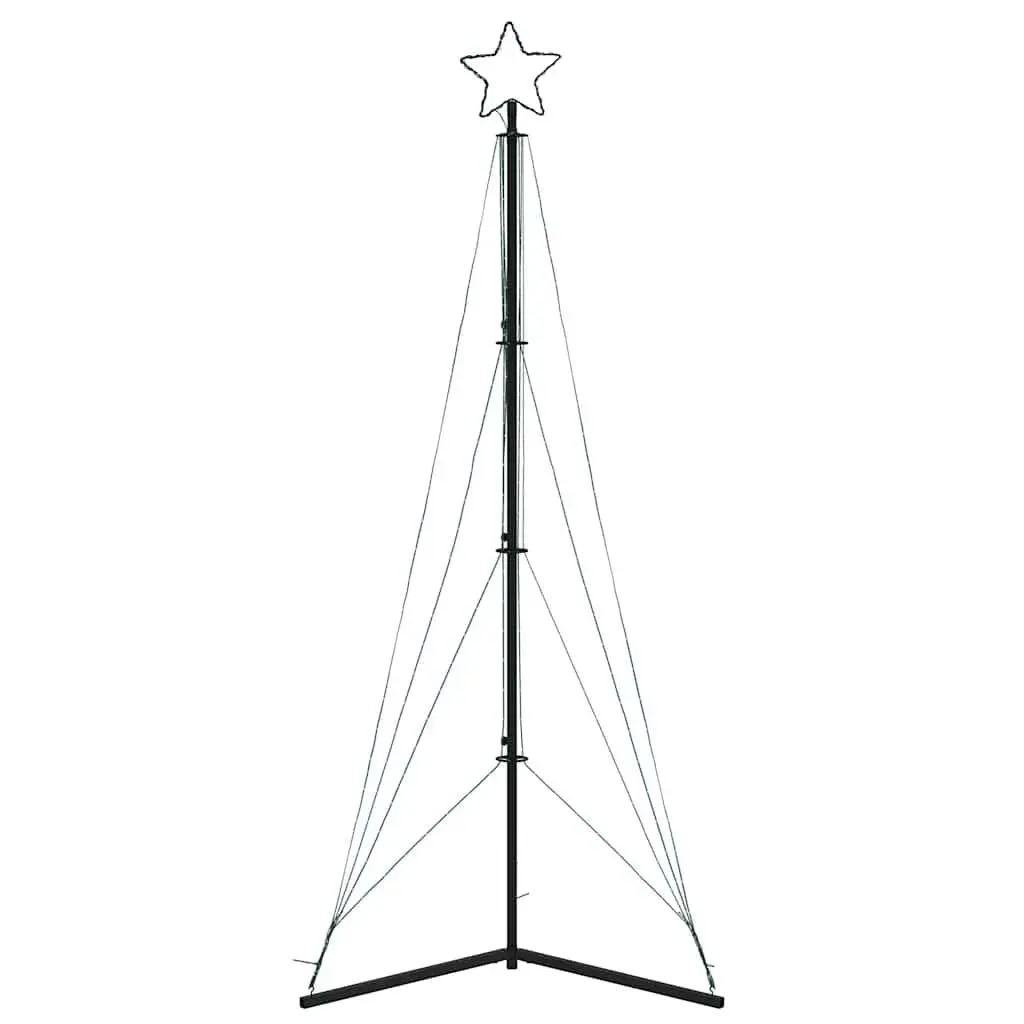 LED Christmas Tree Indoor Outdoor 240cm Cold White Lights 8 Modes