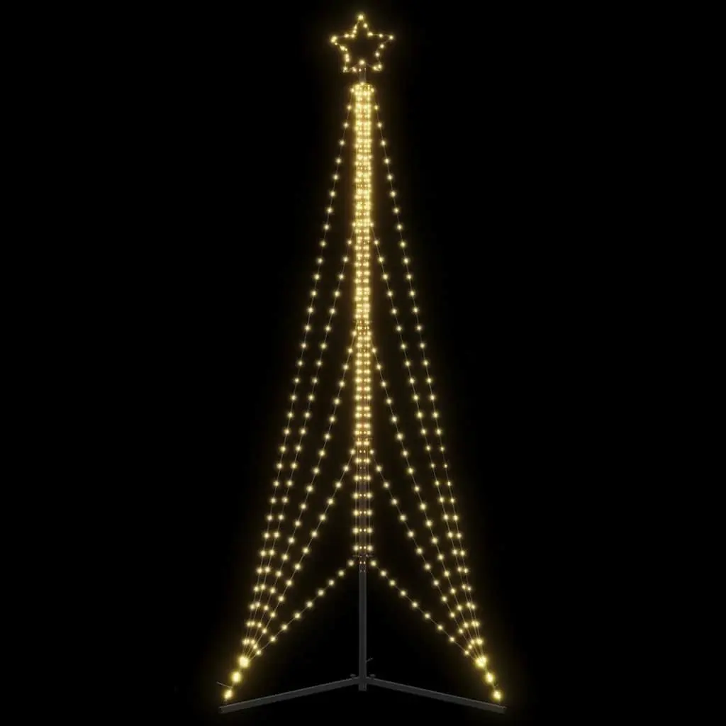 LED Christmas Tree 302cm Warm White Lights 8 Effects Indoor Outdoor Holiday