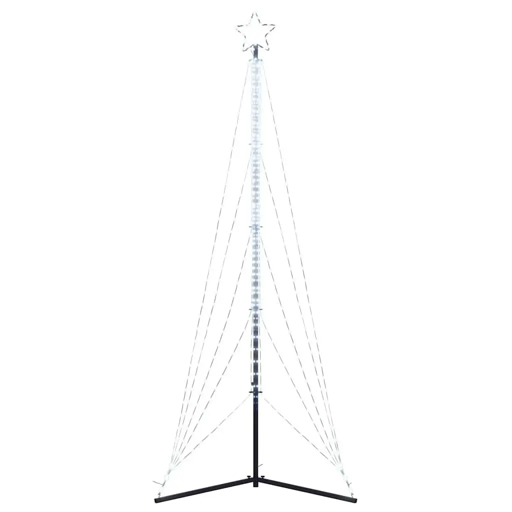 LED Christmas Tree Cold White 302cm Indoor Outdoor Holiday Decoration