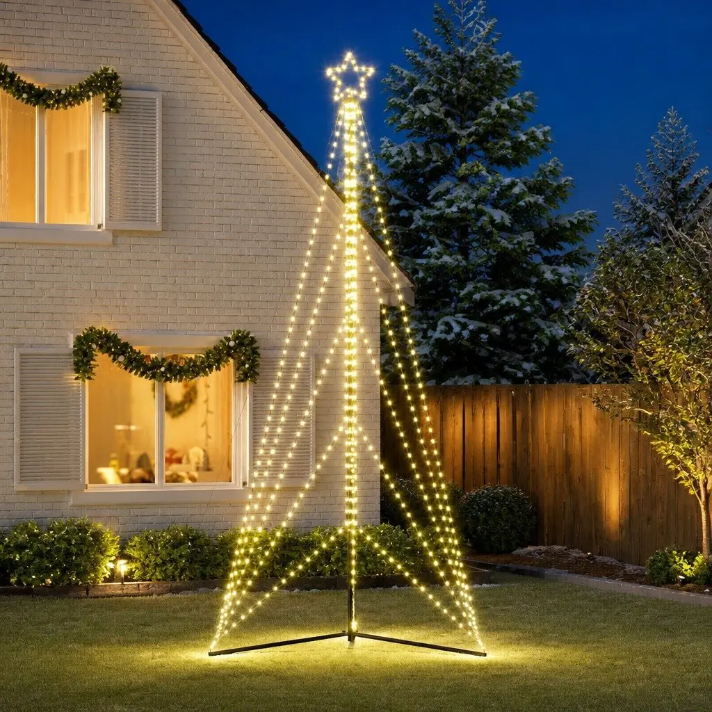 LED Christmas Tree 4045cm Warm White Lights Indoor Outdoor Holiday
