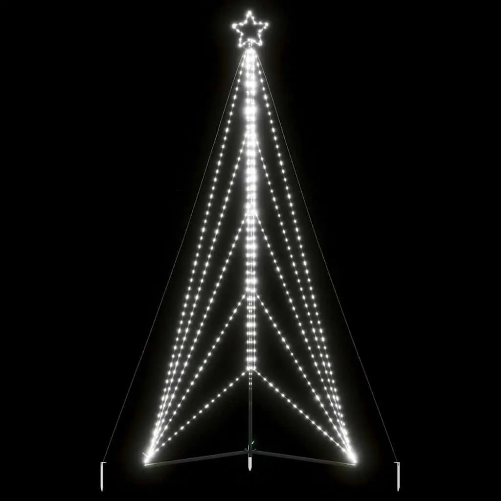 LED Christmas Tree Cold White Lights 615 LEDs 4045cm Indoor Outdoor Holiday Decor
