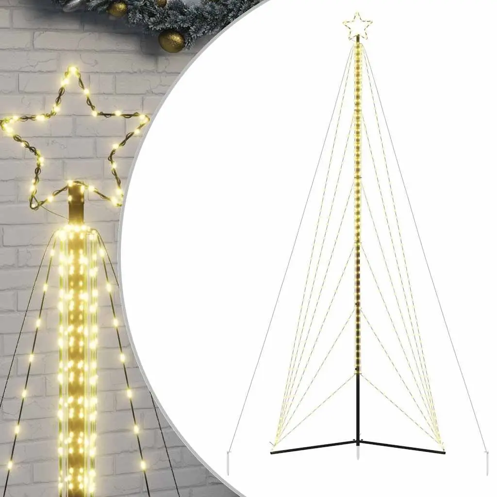 LED Christmas Tree 478cm Warm White Lights Indoor Outdoor Holiday Decoration