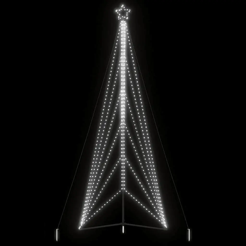 LED Christmas Tree Cold White Lights 861 Lights 478 cm Indoor Outdoor Decoration