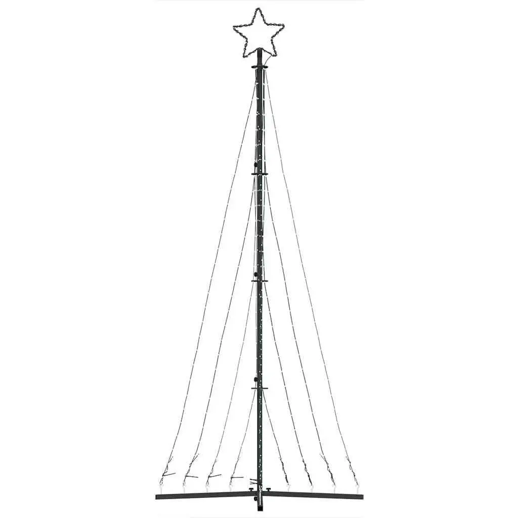 LED Christmas Tree Indoor Outdoor 240cm Warm White 447 Lights 8 Effects
