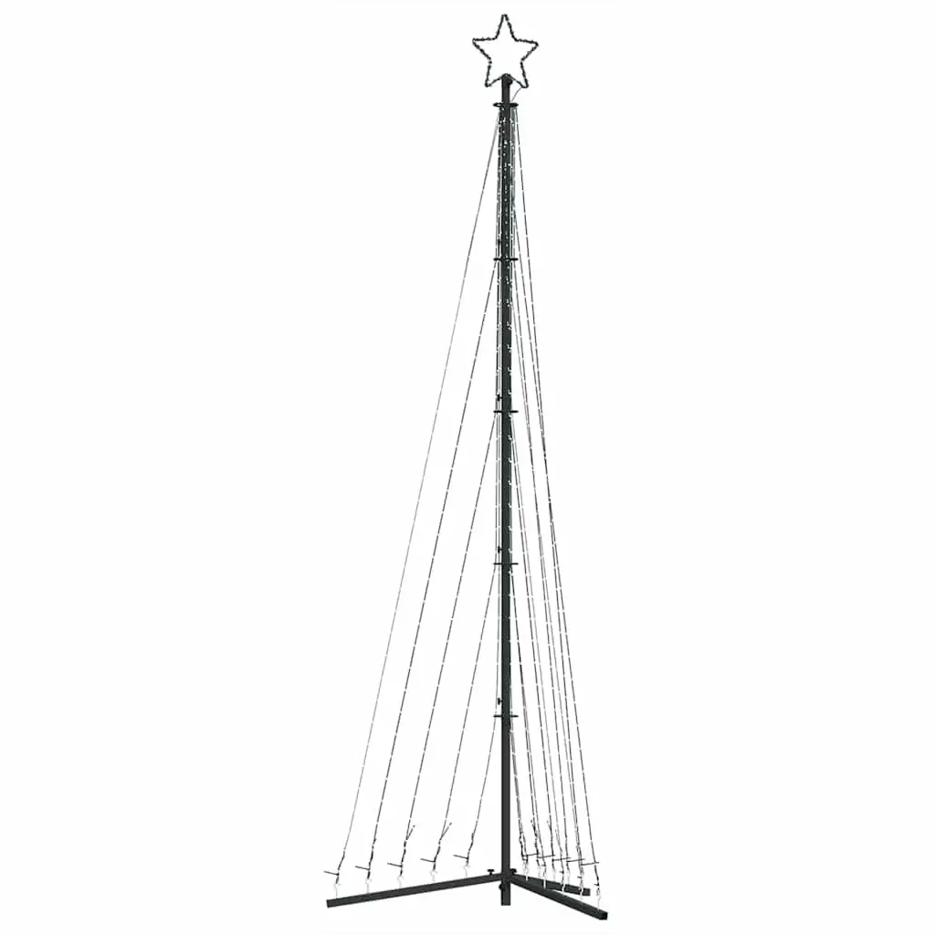 LED Christmas Tree Indoor Outdoor 302cm Cold White Lights 8 Effects