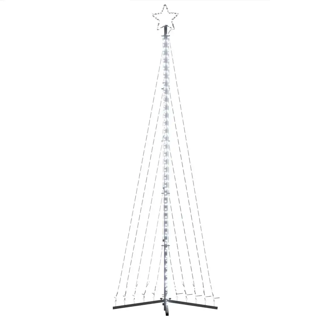 LED Christmas Tree Indoor Outdoor 302cm Cold White Lights 8 Effects