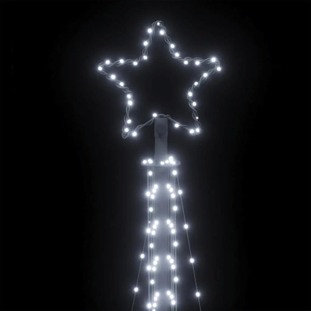 LED Christmas Tree Indoor Outdoor 302cm Cold White Lights 8 Effects