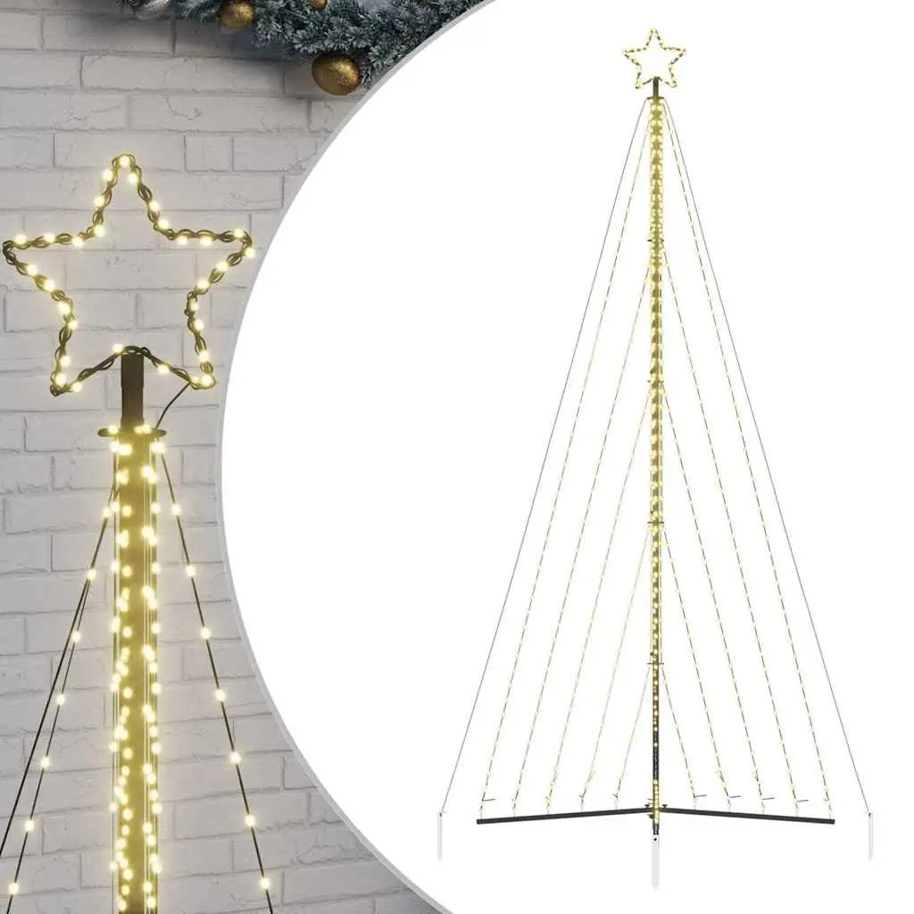 LED Christmas Tree Warm White Lights 570 Lights 4045cm Indoor Outdoor Decoration