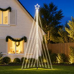 Quality LED Christmas Tree with 570 Cold White Lights