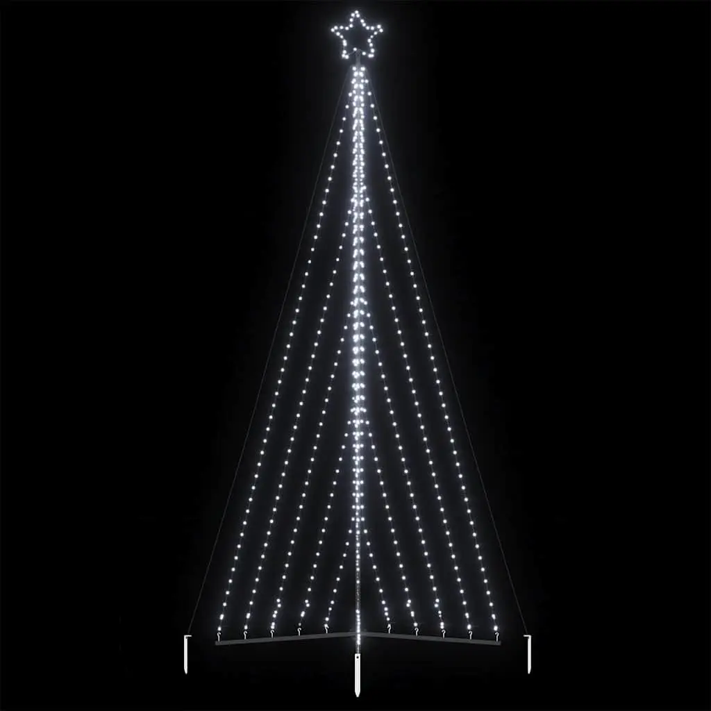 LED Christmas Tree Cold White 570 Lights 4045 cm Indoor Outdoor Holiday