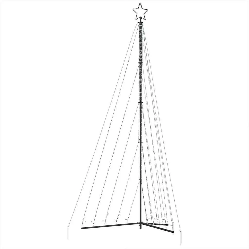 LED Christmas Tree Cold White 570 Lights 4045 cm Indoor Outdoor Holiday