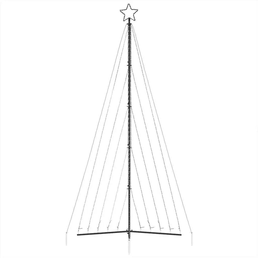 LED Christmas Tree Cold White 570 Lights 4045 cm Indoor Outdoor Holiday
