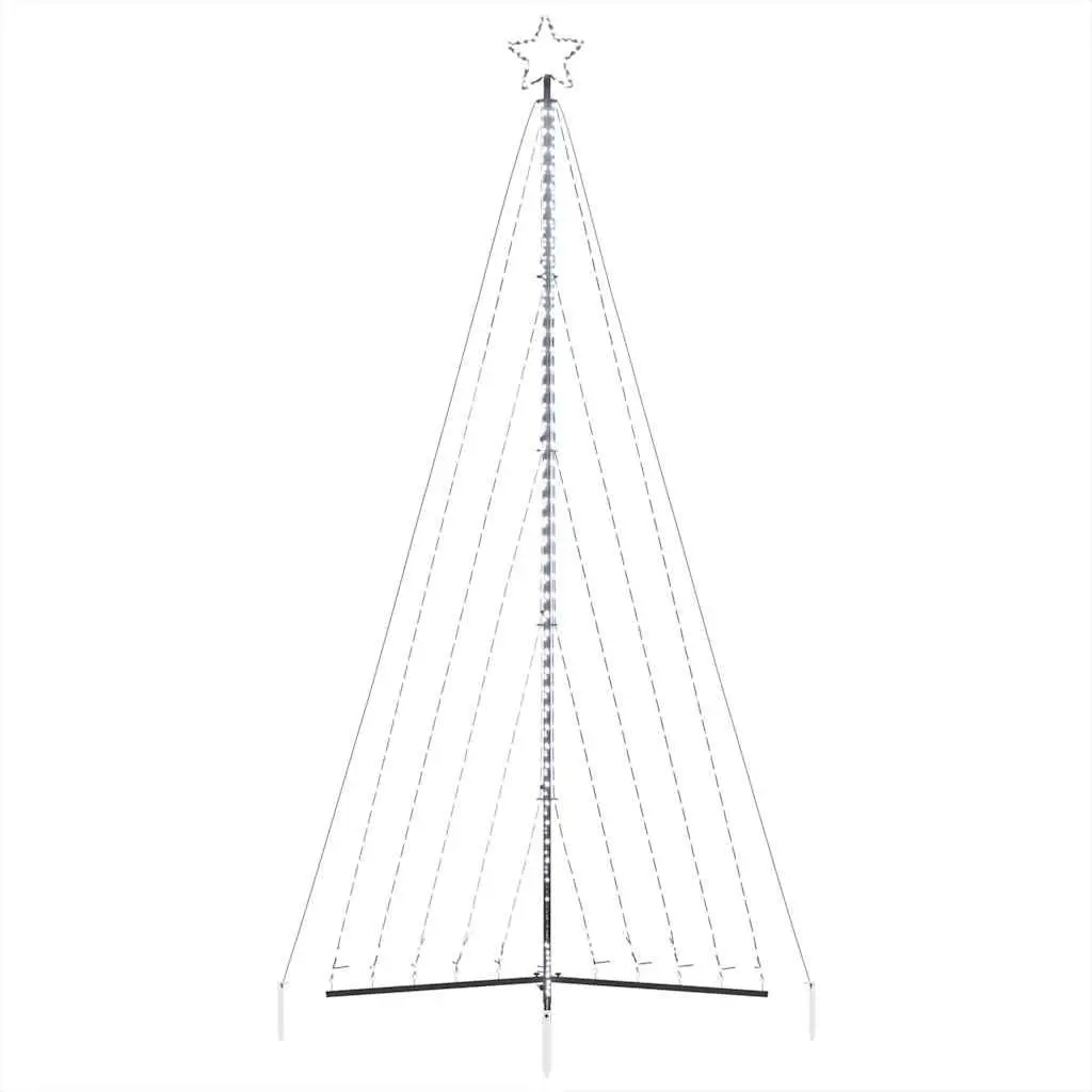 LED Christmas Tree Cold White 570 Lights 4045 cm Indoor Outdoor Holiday