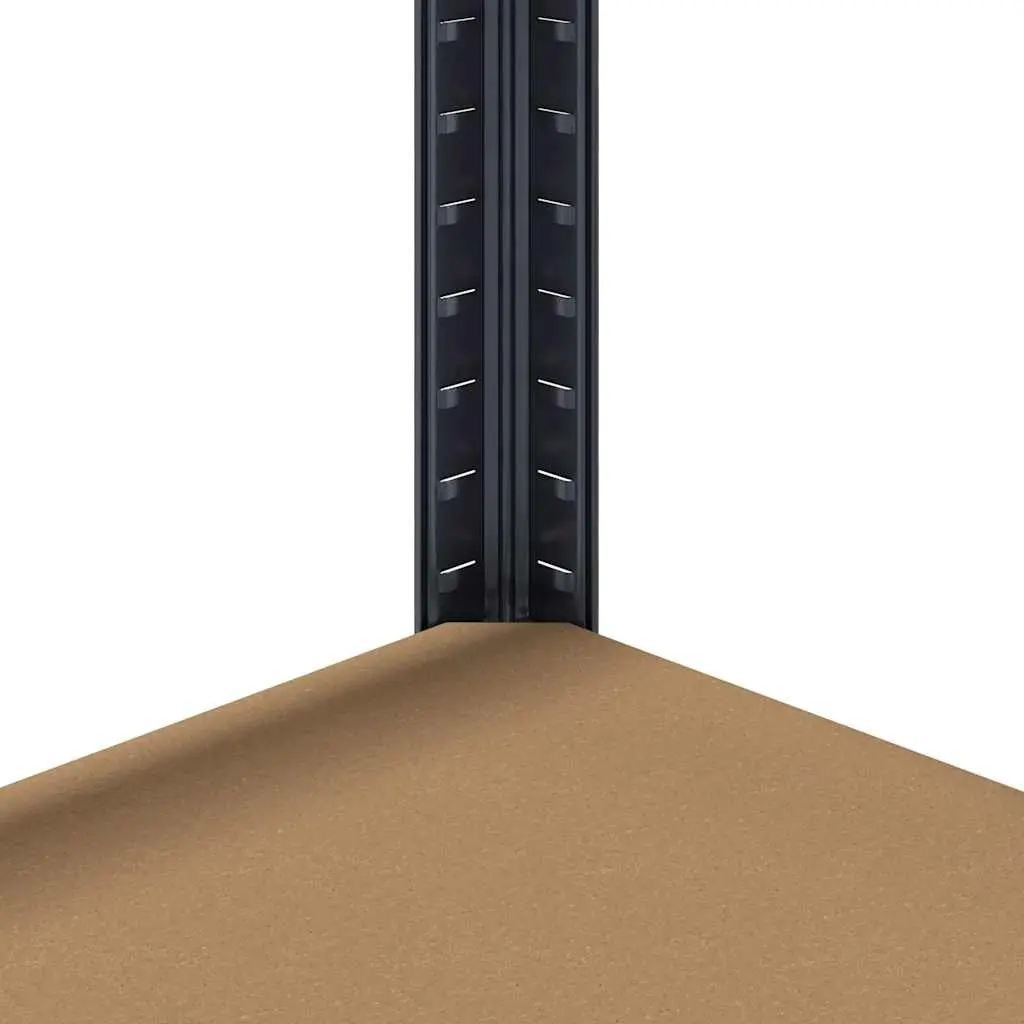 Industrial Storage Shelf 4-Layer Anthracite Steel Frame Engineered Wood